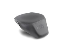 Suzuki GSX-S 1000GT World Sport motorcycle rear seat with the GT logo in CFX silver.